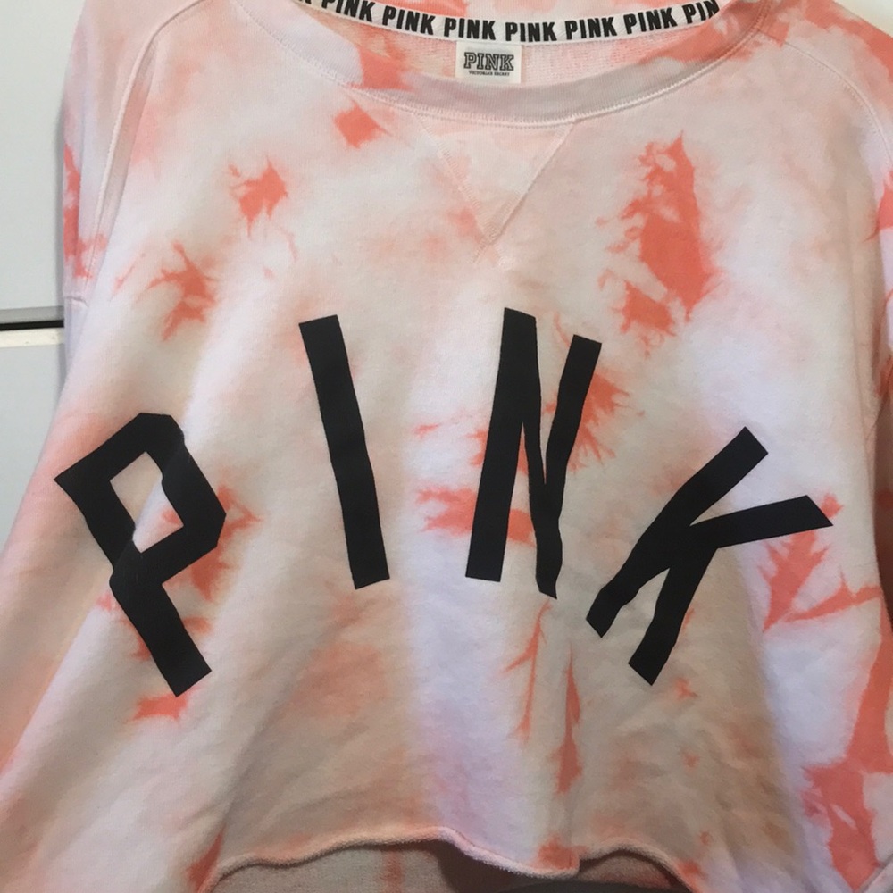 Pink Tie-Dye Crop Top